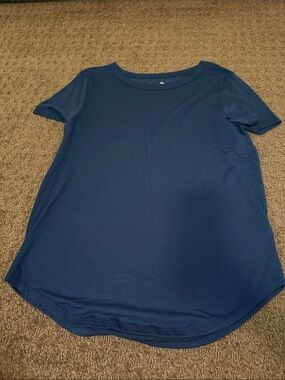 SO Navy Short Sleeve Scoop Neck Tee